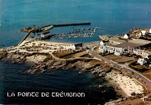 AK / Ansichtskarte Tregunc_29_Finistere Le port et la pointe de Trevignon vue aerienne 