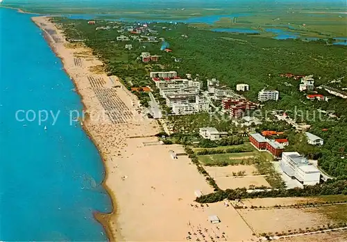 AK / Ansichtskarte Bibione_IT Lido del Sole Spiaggia veduta aerea 