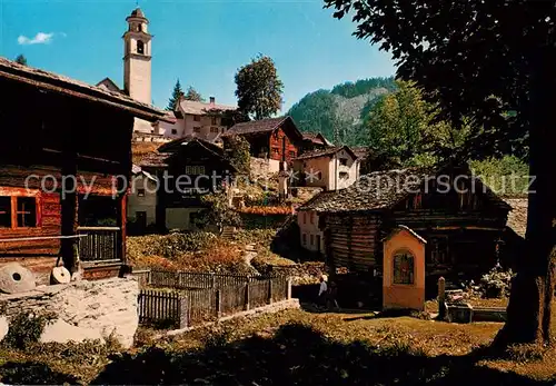 AK / Ansichtskarte Bosco Gurin_TI Walserdorf im Tessin  