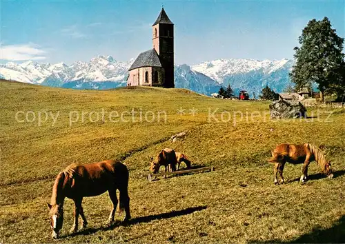 AK / Ansichtskarte Hafling_Avelengo Falzeben_IT Kirche St Kathrein in der Scharte 