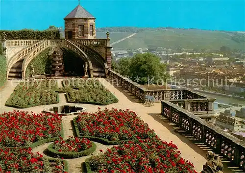 AK / Ansichtskarte Wuerzburg Festung Marienberg Fuerstengarten Wuerzburg