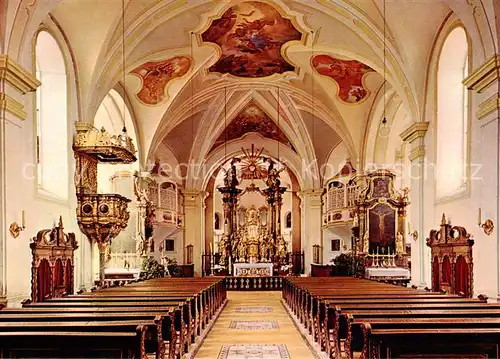 AK / Ansichtskarte Neukirchen_Heilig_Blut Wallfahrtskirche Inneres Neukirchen_Heilig_Blut