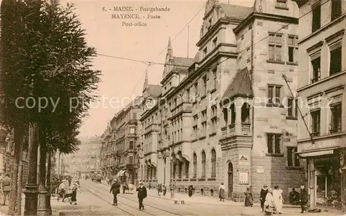 AK / Ansichtskarte Mainz__Rhein Postgebaeude Aussenansicht 