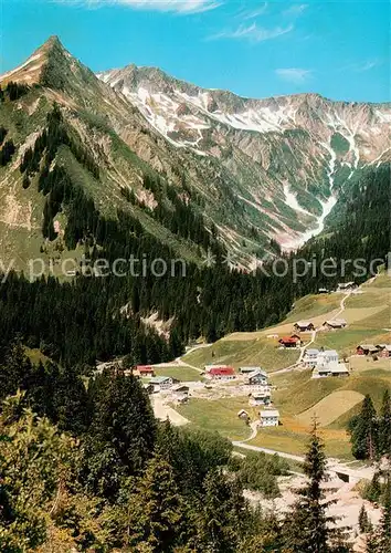 AK / Ansichtskarte Baad Mittelberg_Kleinwalsertal_AT Fliegeraufnahme mit Unspitze  