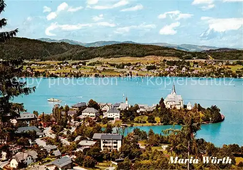 AK / Ansichtskarte Maria_Woerth_Woerthersee Fliegeraufnahme Maria_Woerth_Woerthersee