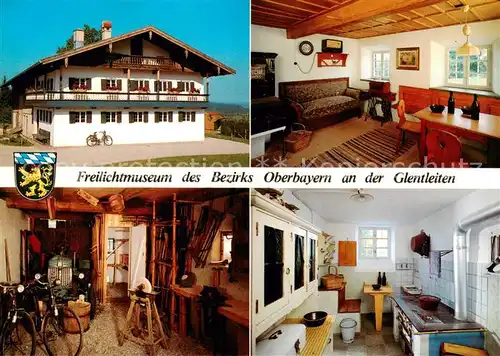 AK / Ansichtskarte Altenbeuern Freilichtmuseum an der Glentleiten Einfirsthof RO Stube Remise Kueche Altenbeuern