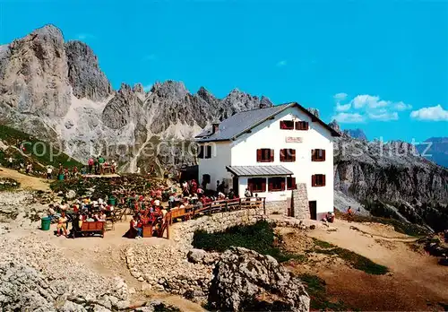 AK / Ansichtskarte Dolomiti__Dolomiten_IT Gruppo del Catinaccio Rifugio Roda di Vael 