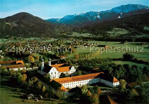 AK / Ansichtskarte Benediktbeuern Ehem Benediktiner Kloster Fliegeraufnahme Benediktbeuern