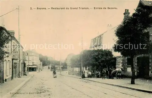 AK / Ansichtskarte Bezons_95_Val d_Oise Restaurant du Grand Trianon   Entree de Bezons 