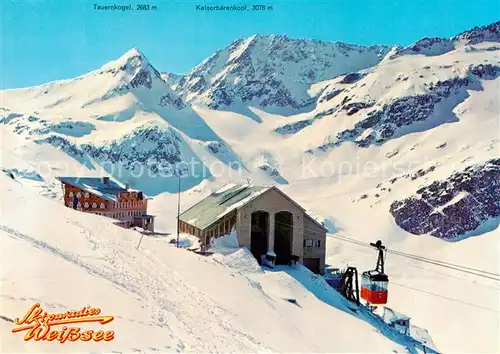 AK / Ansichtskarte Rudolfshuette_2315m_Weisssee_AT Seilbahn Bergstation Weisssee Tauernkogel Kalserbaerenkopf 