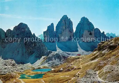 AK / Ansichtskarte Tre_Cime_di_Lavaredo_3003m_Drei_Zinnen_IT Dreizinnenhuette mit Paternkofel 