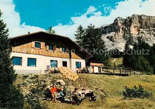 AK / Ansichtskarte Dolomiti__Dolomiten_IT Rifugio Lee Huette Monte Croce Alta Badia 