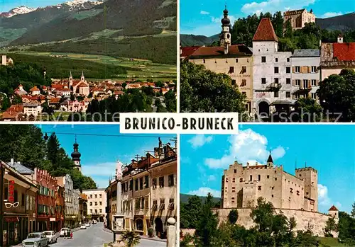 AK / Ansichtskarte Bruneck Panorama Kirche Schloss Ortsstrasse Bruneck