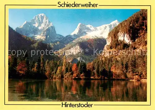 AK / Ansichtskarte Hinterstoder Polsterlucke Schiederweiher mit Spitzmauer und gr Priel Hinterstoder