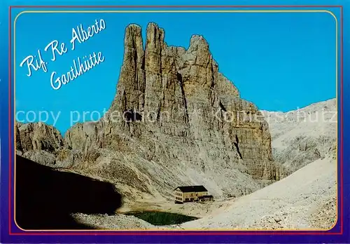 AK / Ansichtskarte Dolomiti__Dolomiten_IT Gruppo del Catinaccio Rifugio Re Alberto Torri di Vajolet 