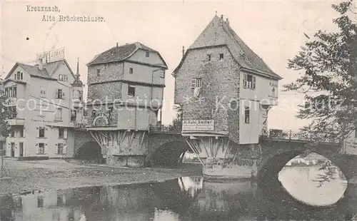 AK / Ansichtskarte Bad_Kreuznach Alte Brueckenhaeuser an der Nahe Bad_Kreuznach