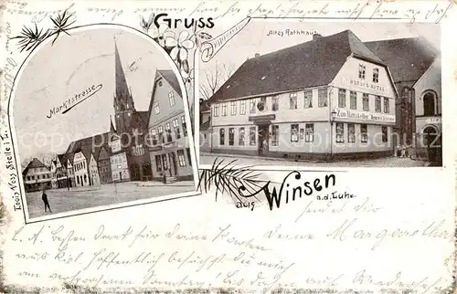 AK / Ansichtskarte Winsen_Luhe Altes Rathaus   Marktstrasse Winsen Luhe