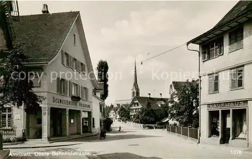 AK / Ansichtskarte Amriswil_TG Bahnhofstrasse m. Kaufhaus Amriswil TG