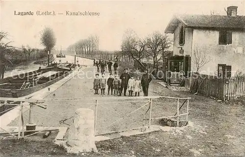 AK / Ansichtskarte Lagarde_Chateau Salins_57 Kanalschleuse Feldpost 