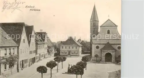 AK / Ansichtskarte Heideck_Mittelfranken Marktplatz Heideck Mittelfranken