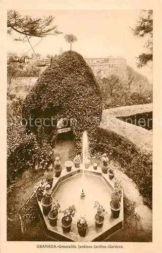 AK / Ansichtskarte Granada_Andalucia_ES Generalife Jardines  