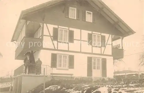 AK / Ansichtskarte Muensingen_Konolfingen_BE Haus Aussenansicht Fachwerkstil 