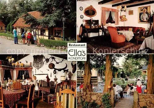 AK / Ansichtskarte Allinge_Bornholm Restaurant Ellas Konditorei Gaststube Allinge Bornholm