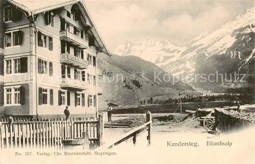 AK / Ansichtskarte Kandersteg_BE Bluemlisalp Kandersteg_BE