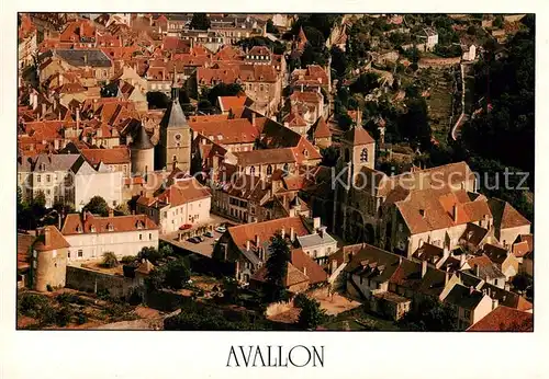 AK / Ansichtskarte Avallon_89 Vieux ville Eglise Saint Lazare vue aerienne 