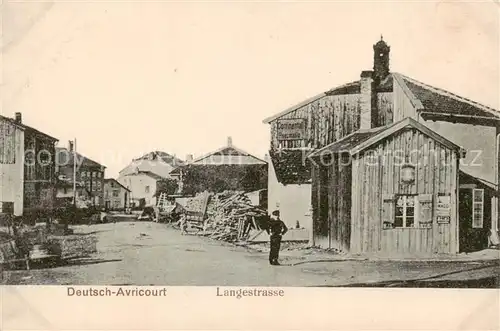 AK / Ansichtskarte Deutsch Avricourt_57_Moselle Langestrasse 