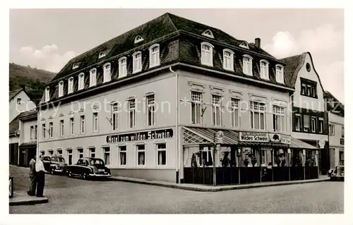 AK / Ansichtskarte Adenau Restaurant Hotel Zum wilden Schwein Aussenansicht Adenau