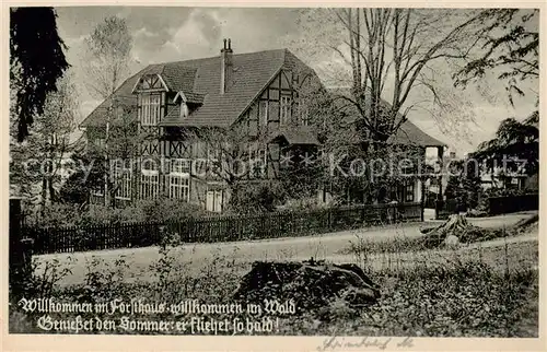 AK / Ansichtskarte Bueckeburg Restaurant Forsthaus Aussenansicht Fachwerkhaus Bueckeburg