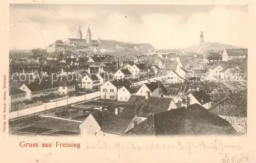 AK / Ansichtskarte Freising_Oberbayern Panorama Freising Oberbayern