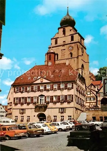 AK / Ansichtskarte Herrenberg_Wuerttemberg Altstadt Kirche Herrenberg Wuerttemberg