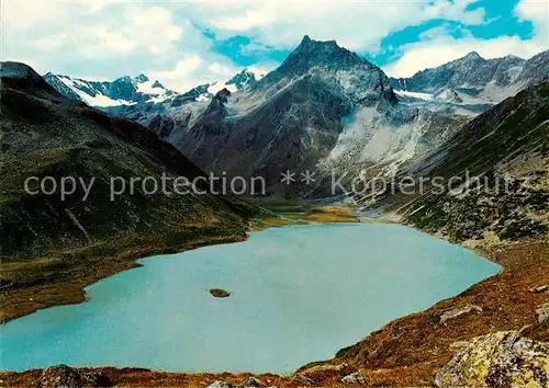 AK / Ansichtskarte Mittelberg_Pitztal_Tirol Riffelsee Bergsee gegen Rostizkogel oetztaler Alpen Mittelberg_Pitztal_Tirol