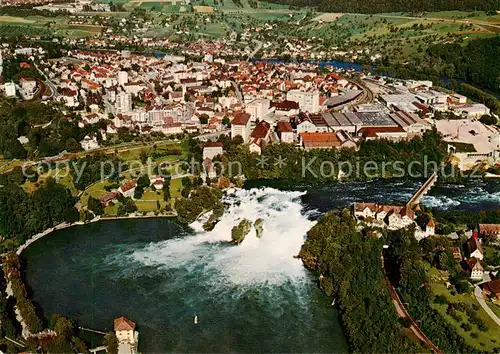 AK / Ansichtskarte Neuhausen_Rheinfall Fliegeraufnahme Neuhausen Rheinfall