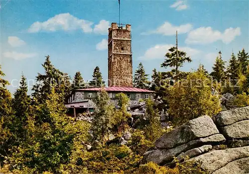 AK / Ansichtskarte Ochsenkopf_1024m_Fichtelgebirge Asenturm 