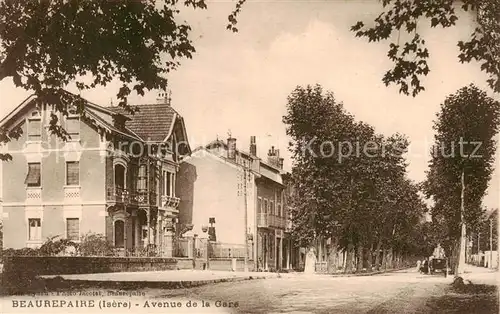 AK / Ansichtskarte Beaurepaire_Isere Avenue de la Gare Beaurepaire Isere