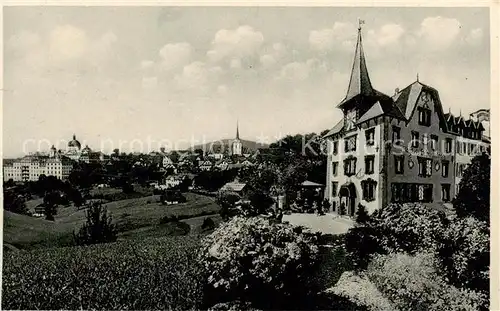 AK / Ansichtskarte Menzingen__ZG Erholungsheim Schwandegg m. Dorf Menzingen 