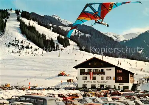 AK / Ansichtskarte Tannheim_Tirol_AT Gasthaus Cafe Neunerkoepfle Drachenflieger 