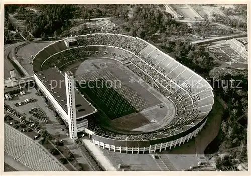 AK / Ansichtskarte Helsinki_Suomi Fliegeraufnahme Stadion 