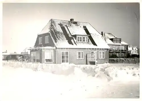 AK / Ansichtskarte Wenningstedt_Sylt Im Winter Schnee Wenningstedt_Sylt