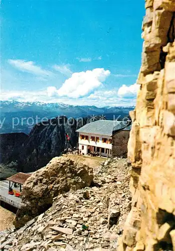 AK / Ansichtskarte Catinaccio_1580_Rosengartengruppe_Dolomiti_IT Rifugio A. Fronza alle Coronelle Berghaus Dolomiten Fernsicht 