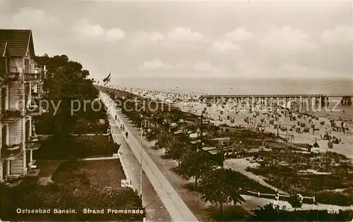 AK / Ansichtskarte Bansin_Ostseebad Strand Promenade Bansin_Ostseebad