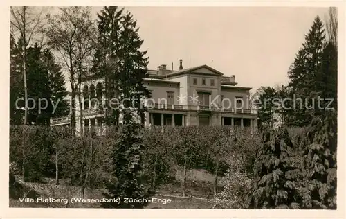 AK / Ansichtskarte Enge_Zuerich Villa Rietberg Aussenansicht 