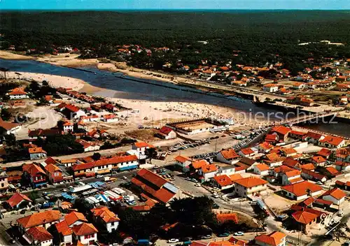 AK / Ansichtskarte Mimizan_Plage Fliegeraufnahme Place du Marche Mimizan_Plage