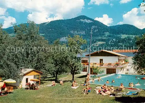 AK / Ansichtskarte Windischgarsten_AT Gasthof Pension Sperl Freibad Ansicht 