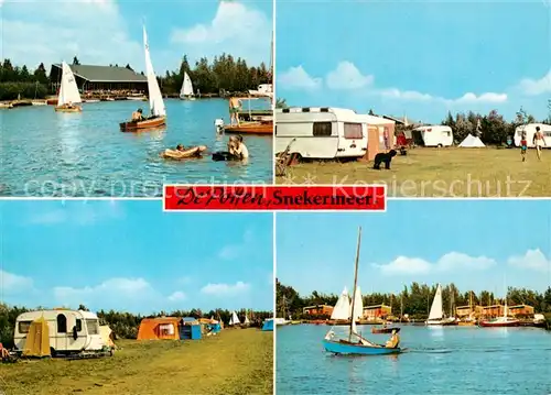 AK / Ansichtskarte Sneek_NL Recreatiecentrum De Potten Campingplatz Bungalows Segeln 