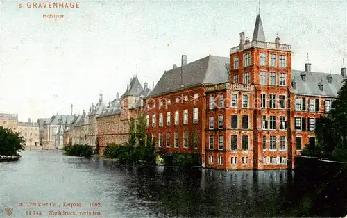 AK / Ansichtskarte S Gravenhage_Den_Haag_NL Hofvijver 