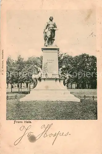 AK / Ansichtskarte Haarlem_NL Frans Hals Denkmal 